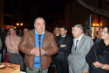 Encendido de la decoración navideña e inauguración del belén canario de Los Llanos  (Foto Francisco Javier Santana)
